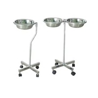Lavabo médical à base de tube carré à bras unique en acier inoxydable 304 pour le lavage et le débridement des plaies