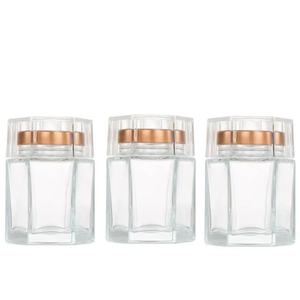 Vente en gros 80ml clair forme hexagonale pouding yaourt <span class=keywords><strong>caviar</strong></span> <span class=keywords><strong>vanille</strong></span> gelée confiture miel épices bocal en verre avec couvercle - Product Image 1