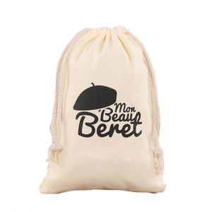 Eco Friendly 100% Cotton Drawstring Laundry <b>Bag</b> for Storage - Product Image 1