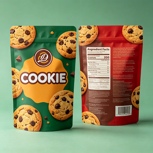 Bolsa de Embalaje para Galletas con Cierre Hermético Personalizada, Bolsa para Galletas con Cierre Vertical - Product Image 6