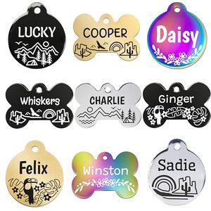 Cá nhân hoá tùy chỉnh khắc Pet ID thẻ không nhiều màu Dog Cat name tag - Product Image 3