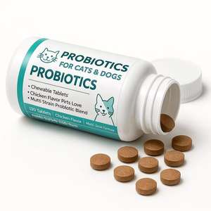 Suplemento Masticable Suave con Probióticos y Aceite de Pescado para Perros y Gatos, Absorción Rápida, Apoyo Inmunológico Seguro, Cuidado de la Piel y el Pelaje - Product Image 1