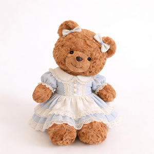 Orsetto di peluche personalizzato all'ingrosso, orsetto di peluche di tendenza, orsetto di peluche alla moda e carino con <span class=keywords><strong>vestito</strong></span> - Product Image 2