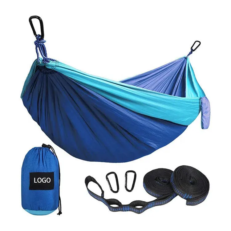 Ultralight Outdoor Camping nylon Hammock Sleep Swing Tree Bed Garden Backyard Furniture Hanging Double Hammock