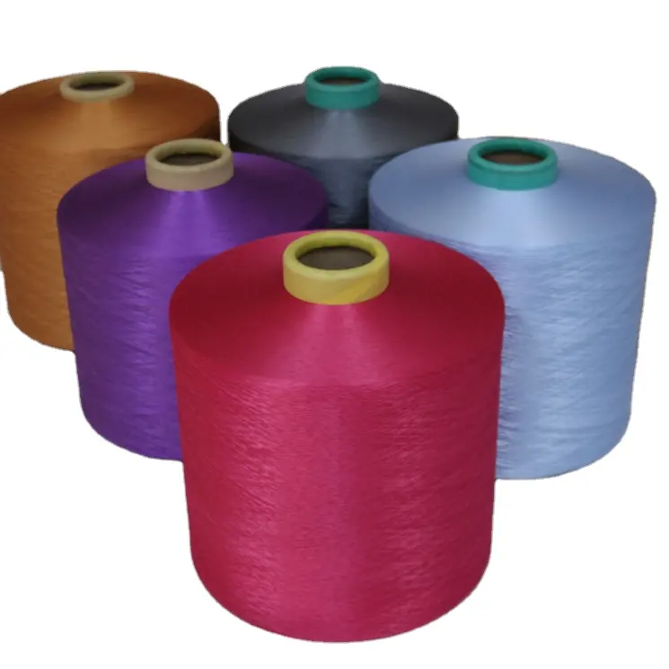 manufacture colorful DTY polyester yarn 150/48 for making fabric
