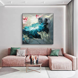 Peinture abstraite originale sur toile, grande impression sur toile pour salon - Product Image 6