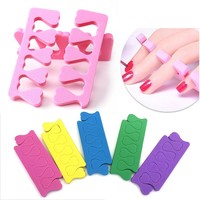 Separadores de Dedos Profesionales ZHI JIA de EVA Suave en 8 Colores, Espaciadores de Dedos para Pedicura y Manicura, Herramientas para Aplicación de Esmalte de Uñas