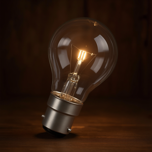 Lampadina a incandescenza standard 100W 230V B-22 in vetro trasparente a forma di A - Product Image 3