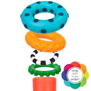Piles de cercles empilables anneau <span class=keywords><strong>STEM</strong></span> jouet d'apprentissage <span class=keywords><strong>Multi</strong></span> cercles colorés jouets éducatifs pour enfants 9-en-1 ensemble - Product Image 4