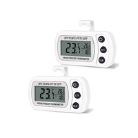 Termometer Kulkas Rumah Tangga Murah, Konversi C/F, Tampilan Kabinet, Tahan Air