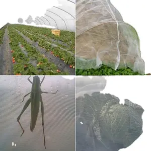 5 سنوات الضمان لون شفاف HDPE شبكة ضد الحشرات للاحتباس الحراري