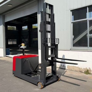 Gerbeur électrique sans chariot JG CQD-15-20 <span class=keywords><strong>de</strong></span> 2 tonnes avec batterie au plomb-acide et déplaceur latéral hydraulique, chariot élévateur à conducteur debout - Product Image 1