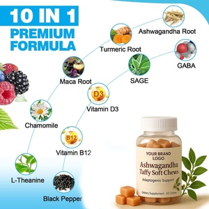 Vigoworld nueva llegada vegana planta a base de Ashwagandha Taffy suave masticar con vitamina D Ashwagandha Gummies 2000mg para mujeres y hombres - Product Image 2