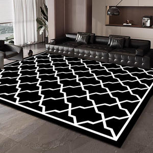 Tapis rectangulaire imprimé zèbre en fibre de polyester, résistant aux taches, lavable, pour salon, chambre à coucher, décoration moderne pour la maison - Product Image 5