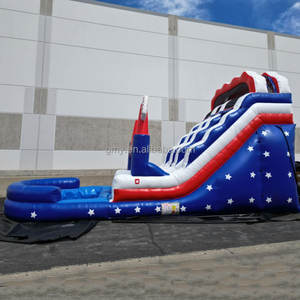 GMY Inflatables, Castillo Inflable con Bandera Americana, Tobogán Inflable para Piscina, Tobogán Acuático Inflable para Niños, Alquiler para Fiestas - Product Image 3