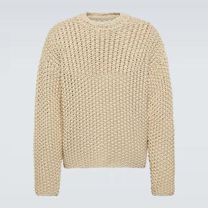 Private Label Kleding Crewneck Custom Gebreide Trui Gehaakte Gestructureerde Trui Oem Trui Fabrikant - Product Image 1