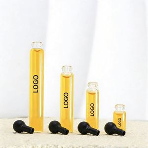 Custom Empty Glass Essential Oils <b>Perfume</b> Test Tube <b>Sample</b> <b>Bottles</b> 0.5ml 1ml 2ml 3ml 5ml Mini Glass Vial With Plastic Stopper - Product Image 2
