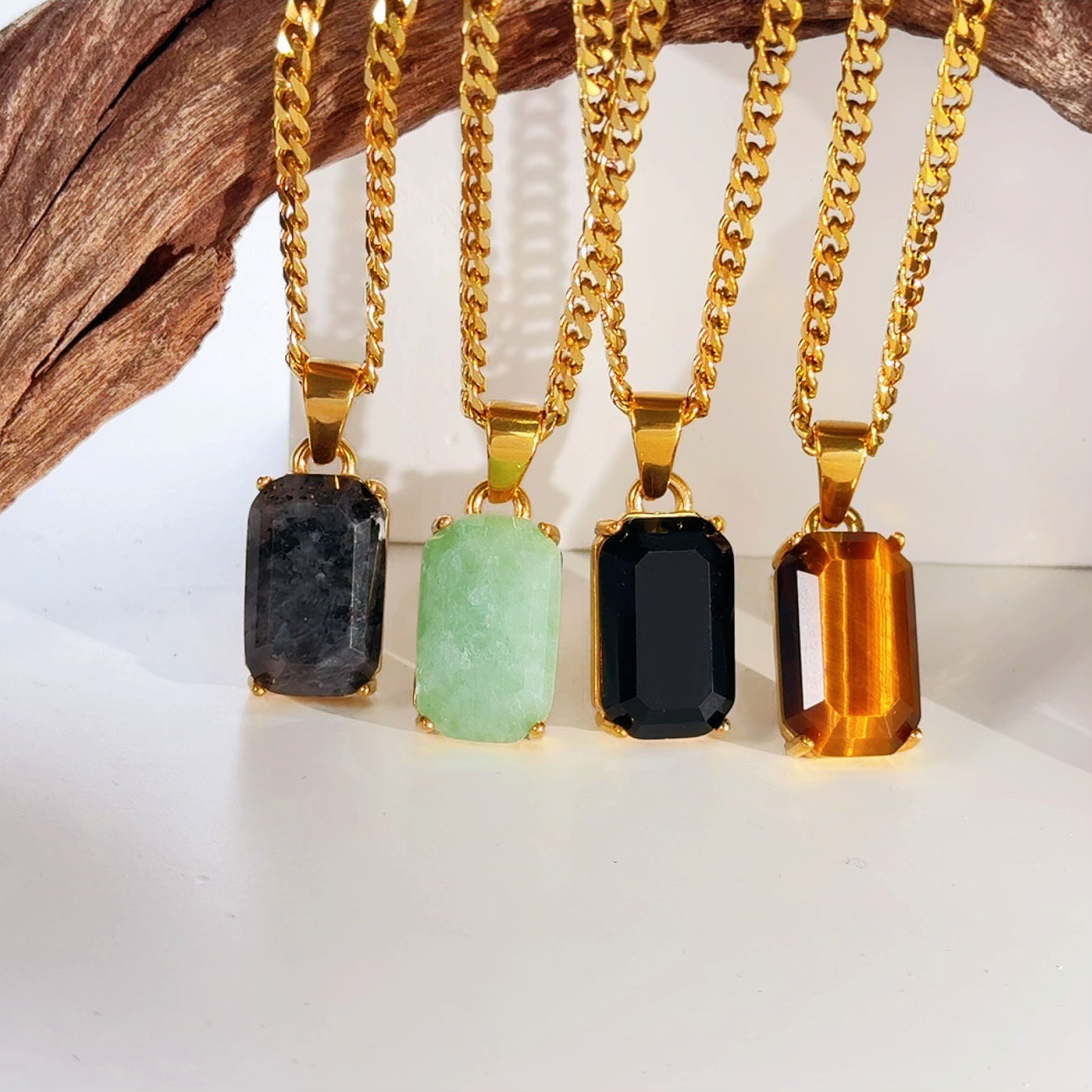 Waterproof Gemstone Jewelry - Stylish & Durable Necklaces