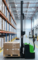 Chariot élévateur électrique 24V à charge lourde 2 tonnes, hauteur de levage max. 3,5 m, gerbeur électrique vertical à mât bi-étages pour logistique industrielle