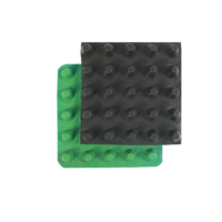 Tapis de Drainage imperméable en feuille de plastique HDPE, panneau de Drainage à Membrane à fossettes