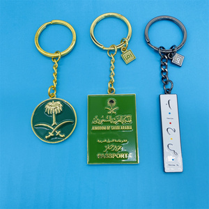 Llavero de Lujo Personalizado de Metal Esmaltado Estilo Saudí con Logotipo y Tarjeta de Papel - Product Image 5