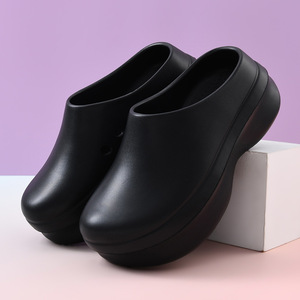 Scarpe <span class=keywords><strong>da</strong></span> cucina impermeabili che aumentano l'altezza <span class=keywords><strong>da</strong></span> donna pantofole EVA pantofole antiscivolo <span class=keywords><strong>da</strong></span> cucina per le coppie comode - Product Image 3