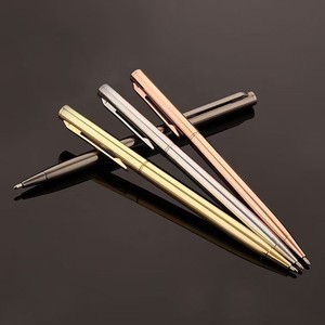 2024 nóng bán sang trọng thể thao Hộp Bút Bộ Quà Tặng tùy chỉnh Rose Gold kim loại bút bi Laser in logo khuyến mại văn phòng phẩm - Product Image 4