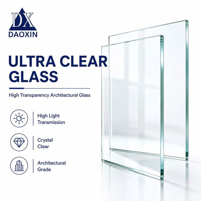 High Transmittance Low Iron Ultra Clear Float Glass 3-19mm Tempered Super White Building Glass