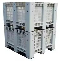Contenedor de Almacenamiento Plegable y Apilable de Plástico IBC de 1000 Litros para Leche, Vino, Cerveza, Jugo, Aceite, Caja de Plástico a Prueba de Fugas