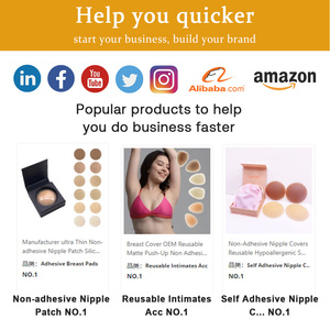 Pasties pour tétons en silicone adhésif réutilisable avec accessoires intimes de bijoux de <span class=keywords><strong>piercing</strong></span> de mamelon attachés - Product Image 4