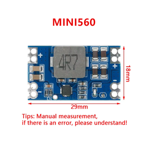 มินิ560 5A ตัวแปลงไฟ DC-DC แบบสเต็ปดาวน์  3.3V 5V 9V 12V  ประสิทธิภาพสูง  ควบคุมแรงดันไฟฟ้า  โมดูลจ่ายไฟแบบเสถียร - Product Image 6