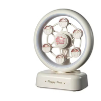Lampe LED en forme de grande roue, lumière d'ambiance nocturne, éclairage doux pour chambre à coucher, décoration de chambre d'enfant