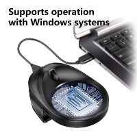 Digital Handheld Screen Magnifier with 10x 30x 60x 100x Zoom 2.8 Inches Round Visual Aid Supports Recording