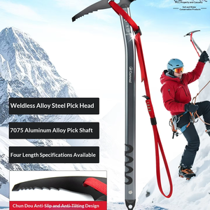 Piolet de Hielo Multifuncional Ligero de Aluminio para Montañismo y Escalada en Glaciar - Product Image 2