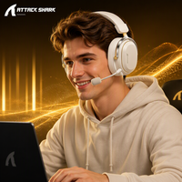 2026 Kedatangan Baru Original Attack Shark L30 PRO 7.1 Surround Sound Wireless Gaming Headset dengan 2.4Ghz/BT/Kabel