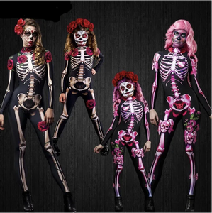 Bambino adulto un pezzo giorno della rosa morta Bodycon Costume di Halloween JCDR-003 - Product Image 3
