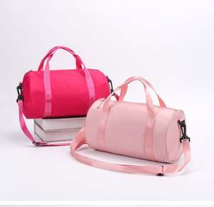 30pcs Custom Logo Small Fitness Bag Fashion Duffel Gym Bag Portable Waterproof Nylon Sports Travel Tote Bag for Girls - Product Image 4