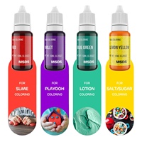 Colorant alimentaire liquide Vibrant de qualité alimentaire, sans saveur, sans végétalien, couleurs de glaçage pour crèmes/boissons