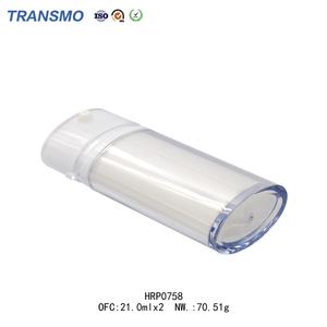 ขวดอะคริลิคทรงรีแบบสองช่องพร้อมหลอดสองอันสำหรับบรรจุภัณฑ์เครื่องสำอางบำรุงผิวและแชมพูขายส่ง - Product Image 4