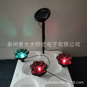 Lampes solaires en forme de patte de chat LED pour décoration de jardin extérieur, résistantes à l'eau, portables, alimentées par énergie solaire - Product Image 2