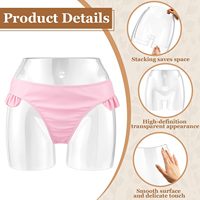 Mannequin de présentation de sous-vêtements de haute qualité pour comptoir de magasin, présentoir de vêtements en plastique, mannequin féminin avec hanches