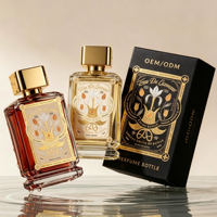 Flacon de parfum en verre avec design personnalisé, atomiseur de parfum en verre, flacon de parfum avec bouchon en alliage de zinc