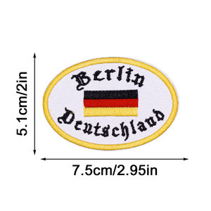 Parche con emblema de ciudad, <span class=keywords><strong>bandera</strong></span> y mapa de <span class=keywords><strong>Berlín</strong></span> (Alemania) y Montreal (Canadá), adhesivo decorativo DIY - Product Image 4