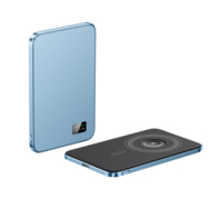 Banque d'alimentation F20 8 mm mince 3 en 1 magnétique 10000 mAh, charge rapide sans fil, affichage numérique, alliage d'aluminium