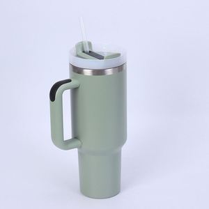 Factory Wholesale <b>40oz</b> Insulated <b>Tumbler</b> <b>with</b> <b>Handle</b> Lid Food Grade 304 Stainless Steel Car Travel Water Cup Custom Prin - Product Image 4