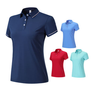 T-shirts de polo d'entraînement de coupe conique en coton respirant d'approvisionnement en vrac uniformes d'équipe - Product Image 6