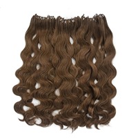 Extensions de cheveux brésiliens vierges 100% micro-boucles réutilisables, sans nœuds, alignées sur les cuticules, couleur naturelle personnalisable