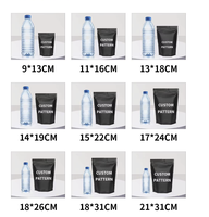 Emballage personnalisé pour café, sac à fond carré de 8 oz/500 g avec fermeture éclair standard et valve à air, emballage en feuille d'aluminium personnalisé pour grains de café