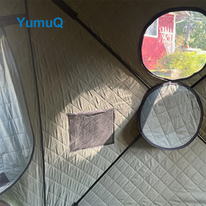 YumuQ屋外ポータブルサウナテントロシアモバイルDiyキャンバスベストテント英国ウッドストーブサウナ大型5-6人 - Product Image 3