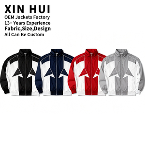 Chaqueta Cortavientos Delgada de Invierno para Hombre, Diseño Personalizado con Bloques de Color en Contraste, Estilo Techwear, Streetwear, Gótico, Bordado, Alta Calidad, Talla Grande - Product Image 4